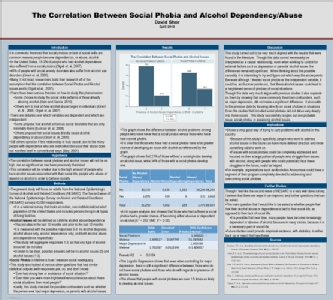 The Correlation Between Social Phobia and Alcohol Dependency/Abuse, David Shor